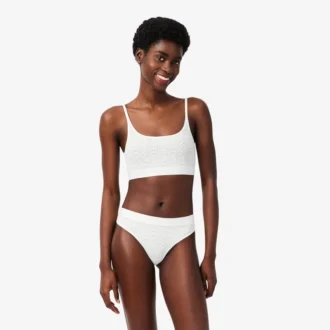 Bralette con logo Pointelle
