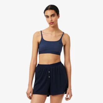Bralette con logo Pointelle