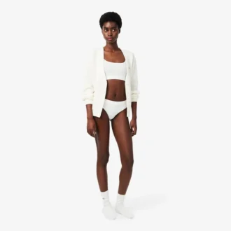 Bralette con logo Pointelle