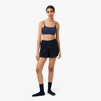 Bralette con logo Pointelle