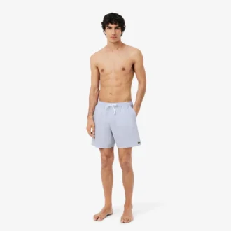 Bóxer de hombre de largo medio con rayas y textura