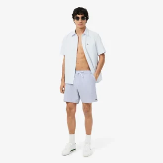 Bóxer de hombre de largo medio con rayas y textura