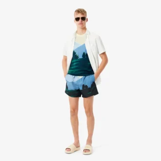 Bóxers cortos de hombre con estampado de paisajes