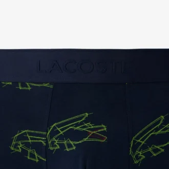 Bóxers de algodón elástico con estampado de cocodrilo para hombre