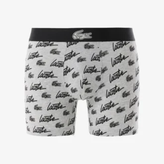Bóxers de algodón elástico con estampado integral para hombre