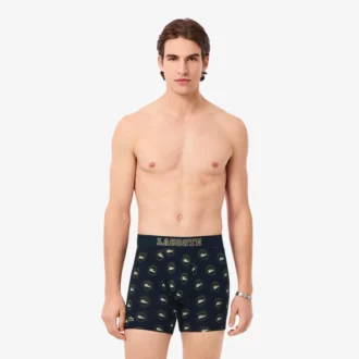 Bóxers de algodón elástico estampados para hombre