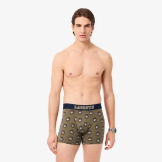 Bóxers de algodón elástico estampados para hombre