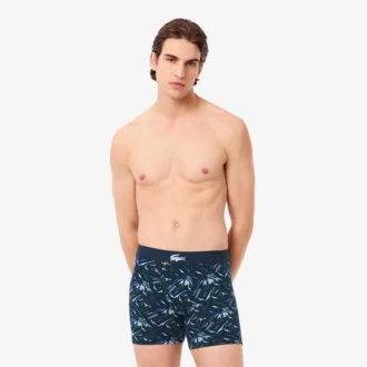 Bóxers de algodón elástico estampados para hombre