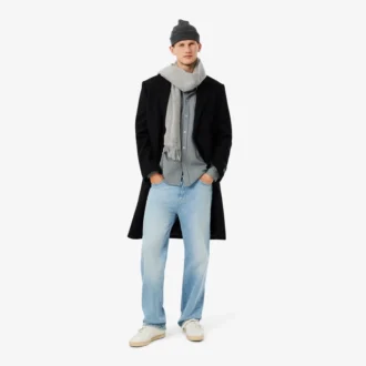 Camisa de algodón a cuadros de corte regular para hombre