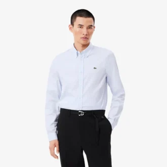 Camisa de algodón de corte ajustado para hombre