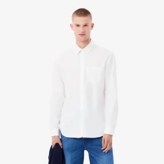 Camisa de algodón de corte regular para hombre