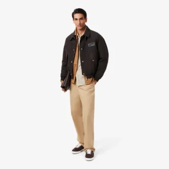 Camisa de franela a cuadros de corte regular para hombre