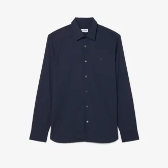 Camisa de hombre ajustada elástica con botones