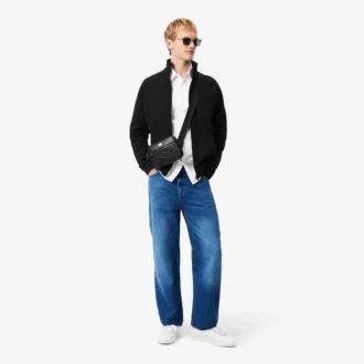 Camisa de hombre ajustada elástica con botones