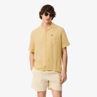 Camisa de lino de corte holgado