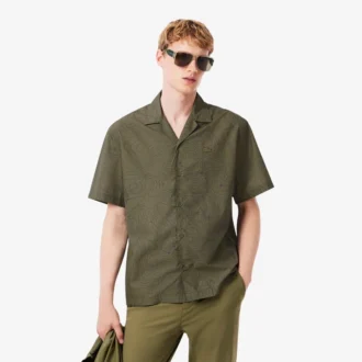 Camisa de manga corta de corte holgado para hombre
