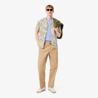 Camisa de manga corta de corte holgado para hombre