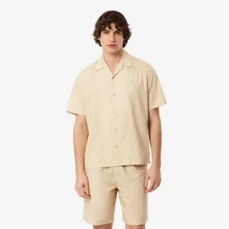 Camisa de sarga estampada de corte holgado