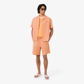 Camisa de seersucker de corte holgado