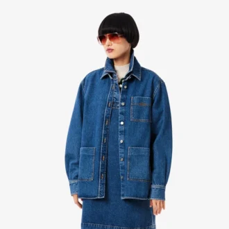 Camisa oversize de mezclilla para mujer