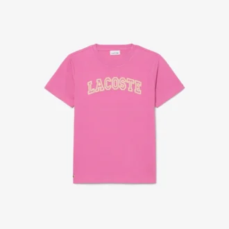 Camiseta de algodón bordada