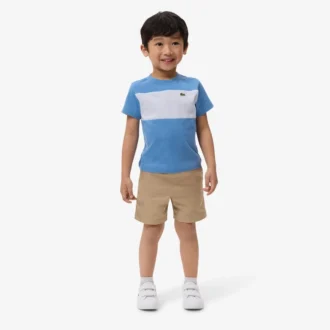 Camiseta de algodón con bloques de color