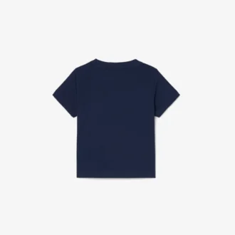 Camiseta de algodón con estampado de cocodrilo