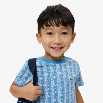 Camiseta de algodón con monograma