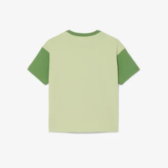 Camiseta de algodón con ribetes en contraste