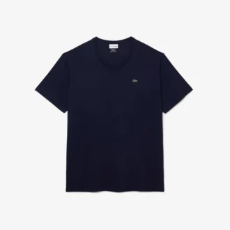 Camiseta de algodón de cuello redondo y corte amplio para hombre