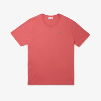 Camiseta de algodón de cuello redondo y corte amplio para hombre