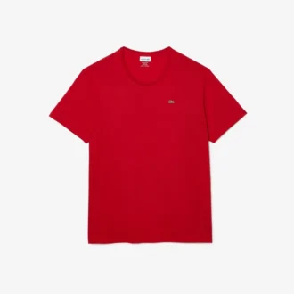 Camiseta de algodón de cuello redondo y corte amplio para hombre