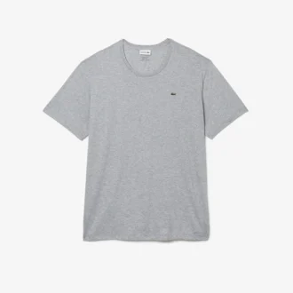 Camiseta de algodón de cuello redondo y corte amplio para hombre