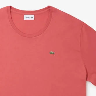 Camiseta de algodón de cuello redondo y corte amplio para hombre