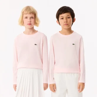 Camiseta de algodón de manga larga para niños