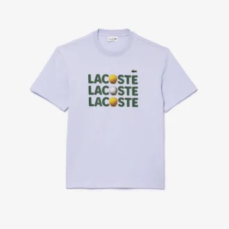 Camiseta de algodón grueso con estampado de pelotas para hombre