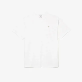 Camiseta de algodón Pima de cuello en V y corte holgado para hombre