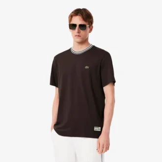 Camiseta de cuello rayado para hombre fabricada en Francia