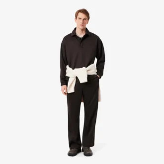 Camiseta de cuello rayado para hombre fabricada en Francia