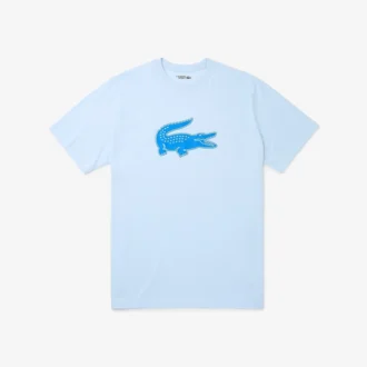 Camiseta de deporte de algodón estampada de corte alto para hombre