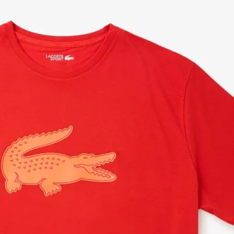Camiseta de deporte de algodón estampada de corte alto para hombre