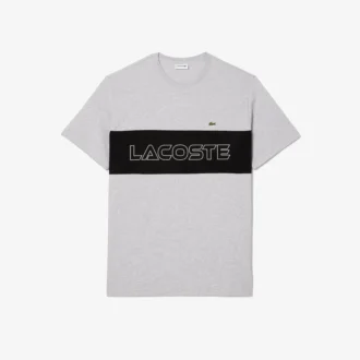 Camiseta de jersey con bloques de color y corte alto para hombre