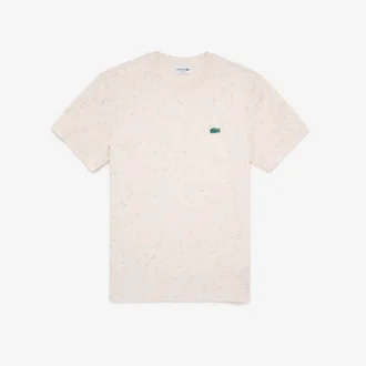 Camiseta de jersey de algodón con estampado moteado de corte regular para hombre
