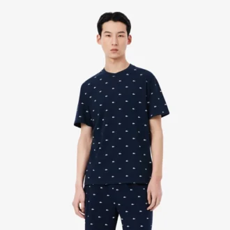 Camiseta de pijama para hombre con estampado de cocodrilo
