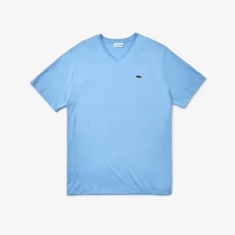 Camiseta de punto Pima con cuello en V de corte amplio para hombre