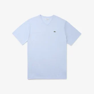 Camiseta de punto Pima con cuello en V de corte amplio para hombre