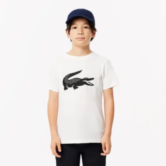 Camiseta de tenis técnica de algodón oversize para niños