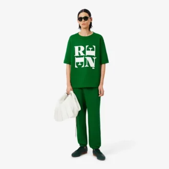 Camiseta gráfica de satén Runway