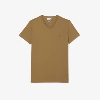 Camiseta ligera de algodón Pima con cuello en V para hombre