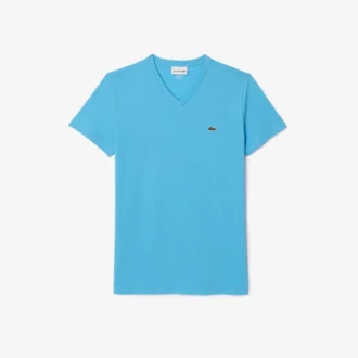 Camiseta ligera de algodón Pima con cuello en V para hombre